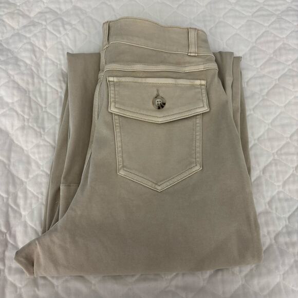 SPANX Stretch Twill Pull-On Cropped Pant Khakis Wide Leg - Picture 9 of 9